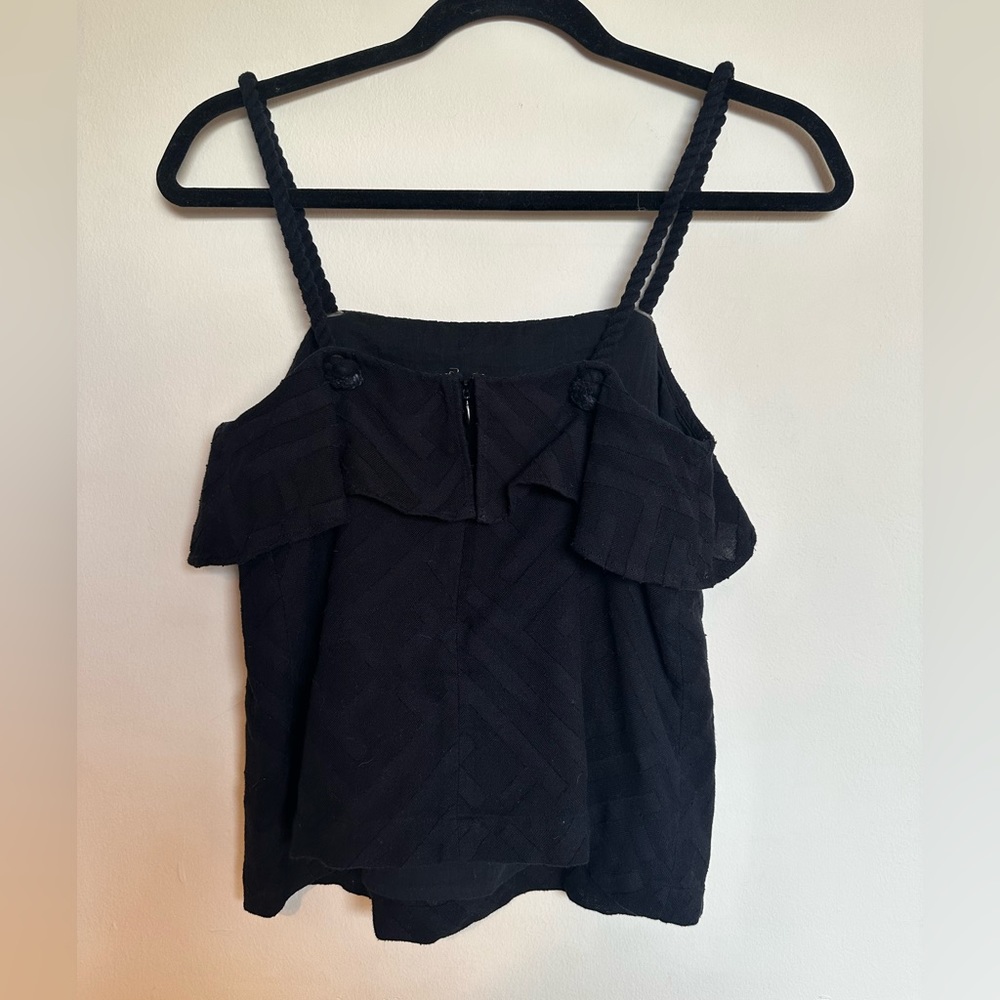 Leo & Sage Ruffle Rope-Strap Top size XS - Picture 4 of 5